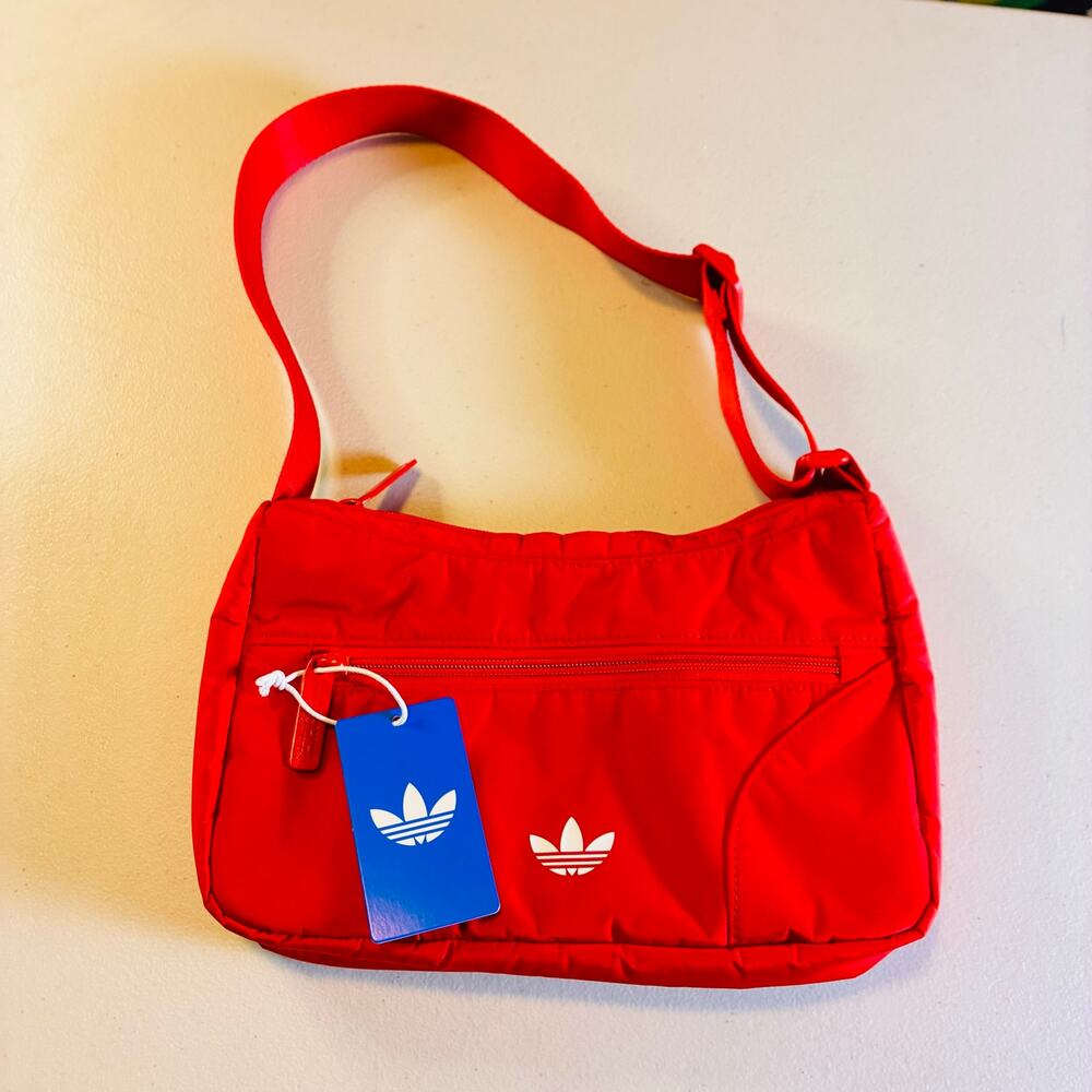 adidas Originals Classic Shoulder Bag Better Scarlet Red JL4061 NWT $40